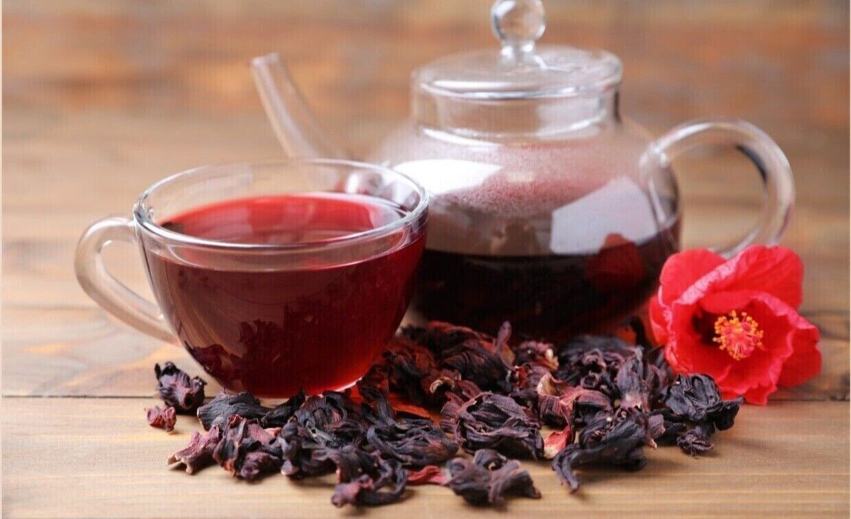 ROSELLE TRINIDAD SORREL DRIED HIBISCUS FLOWERS SORREL HERBAL TEA 2 Oz