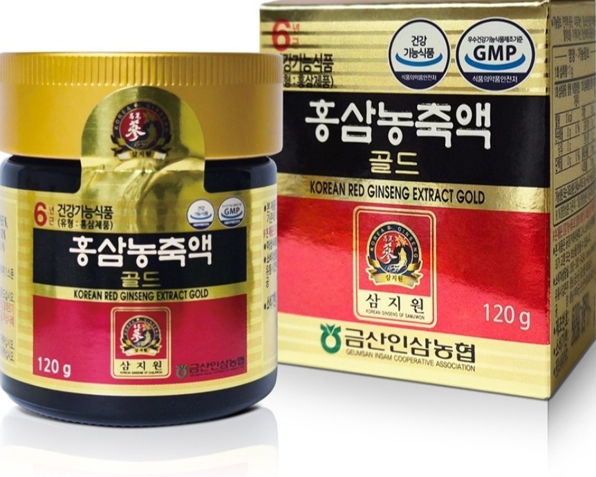 [Geum San Ginseng Nonghyup] Korean 6 Years Red Ginseng Extract Gold 120g