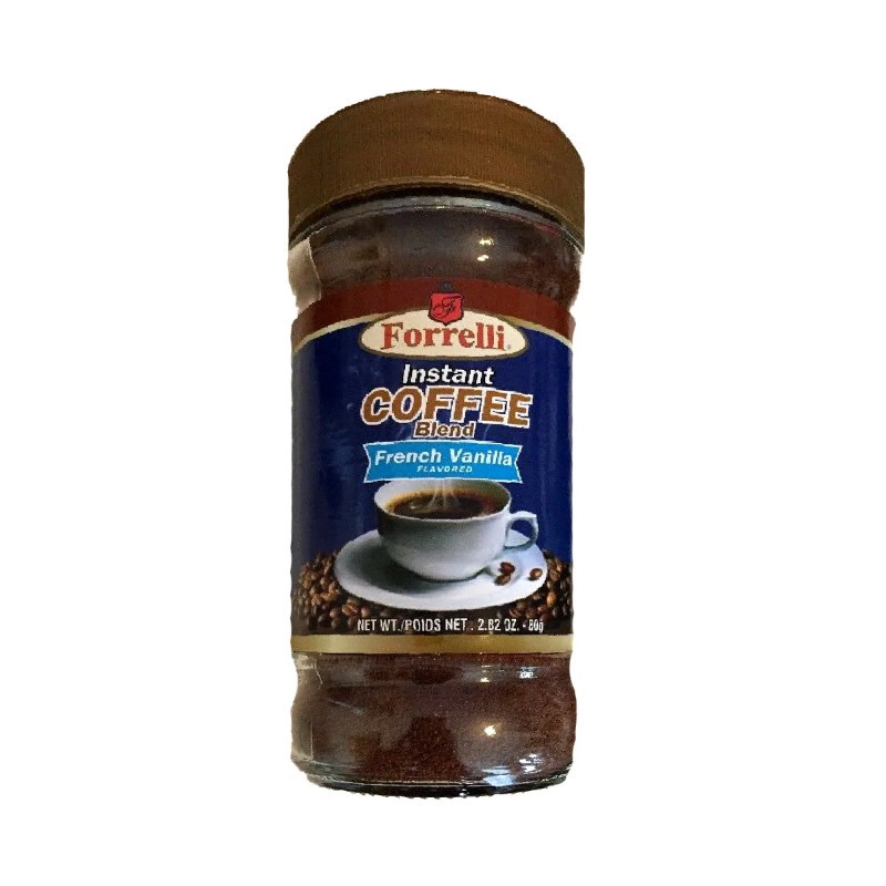 24x Forrelli French Vanilla Instant Coffee Beverage Drink Flavored Powder 2.82oz