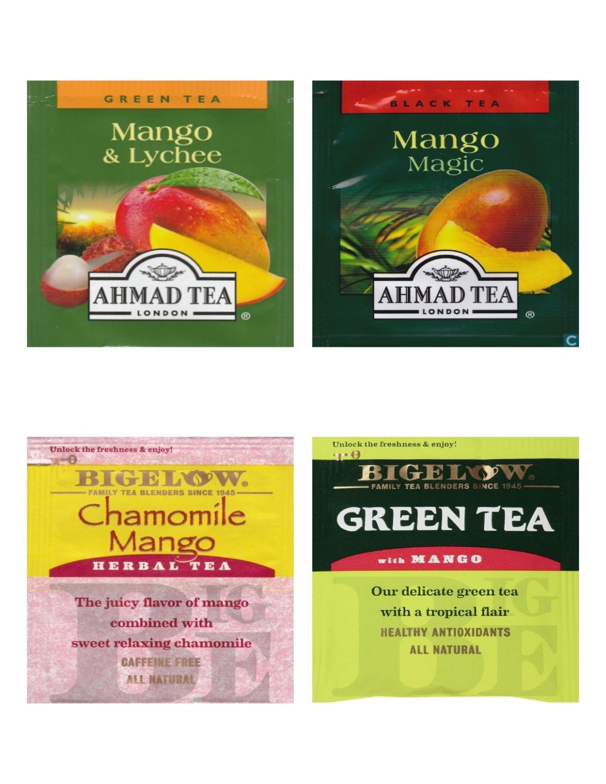 Tropical Tea Bag Sampler Variety Pack – 24 Single-Serve Varieties – 18 Brands