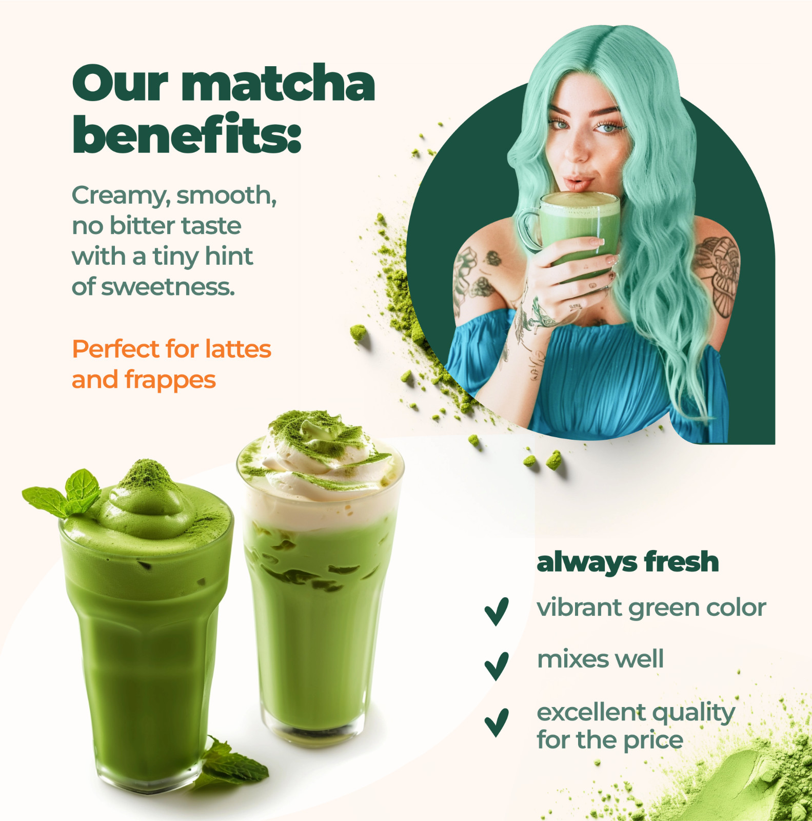 Premium Culinary Grade Organic Japanese Matcha Green Tea Powder Unsweetened 100g