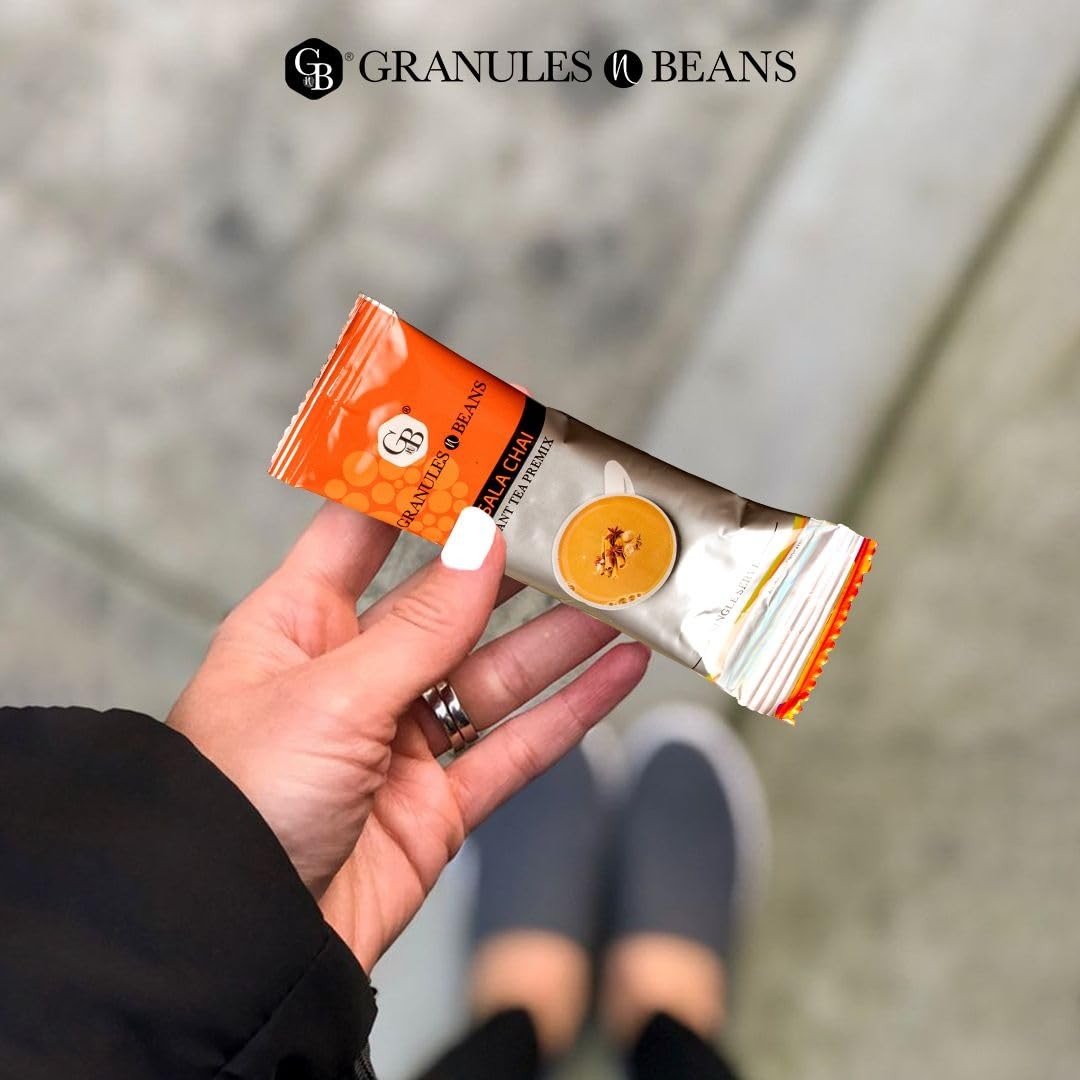 Granules n Beans Instant Chai Premix Combo | Masala + Lemongrass