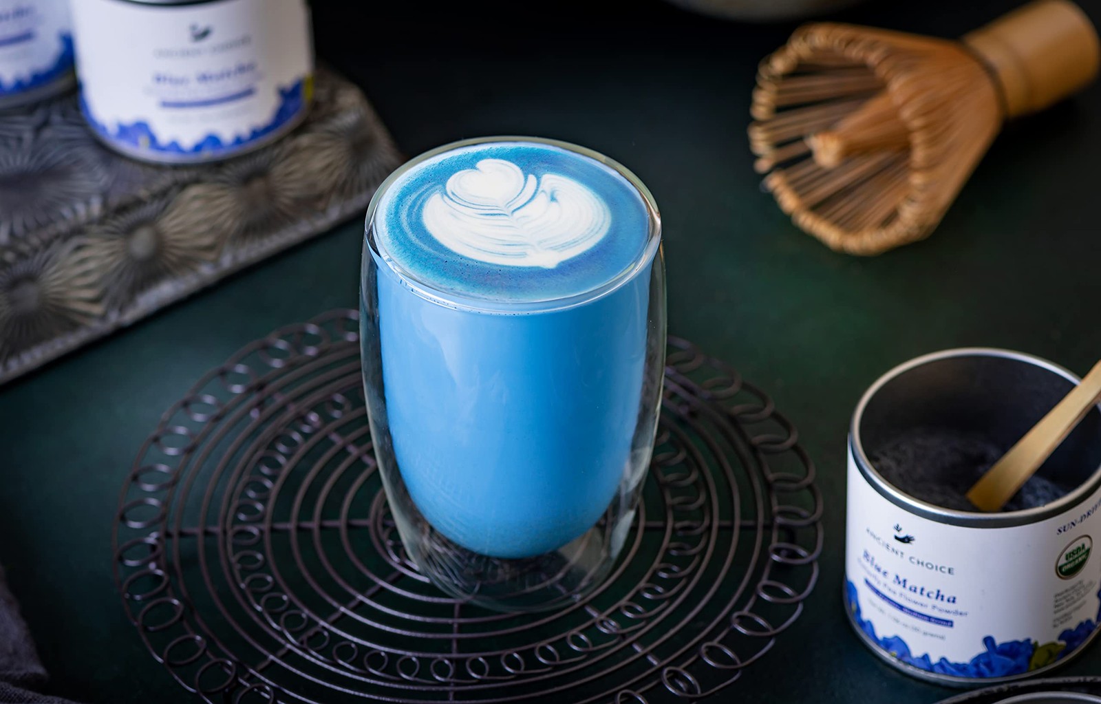 Ancient Choice – Blue Matcha (50 grams) | Butterfly Pea Flower Powder Tea | M…