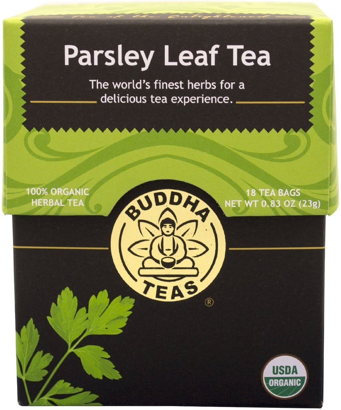 Buddha Tea Organic Parsley Leaf Tea Bag Infusion 18 Tea Bags Case Of 6