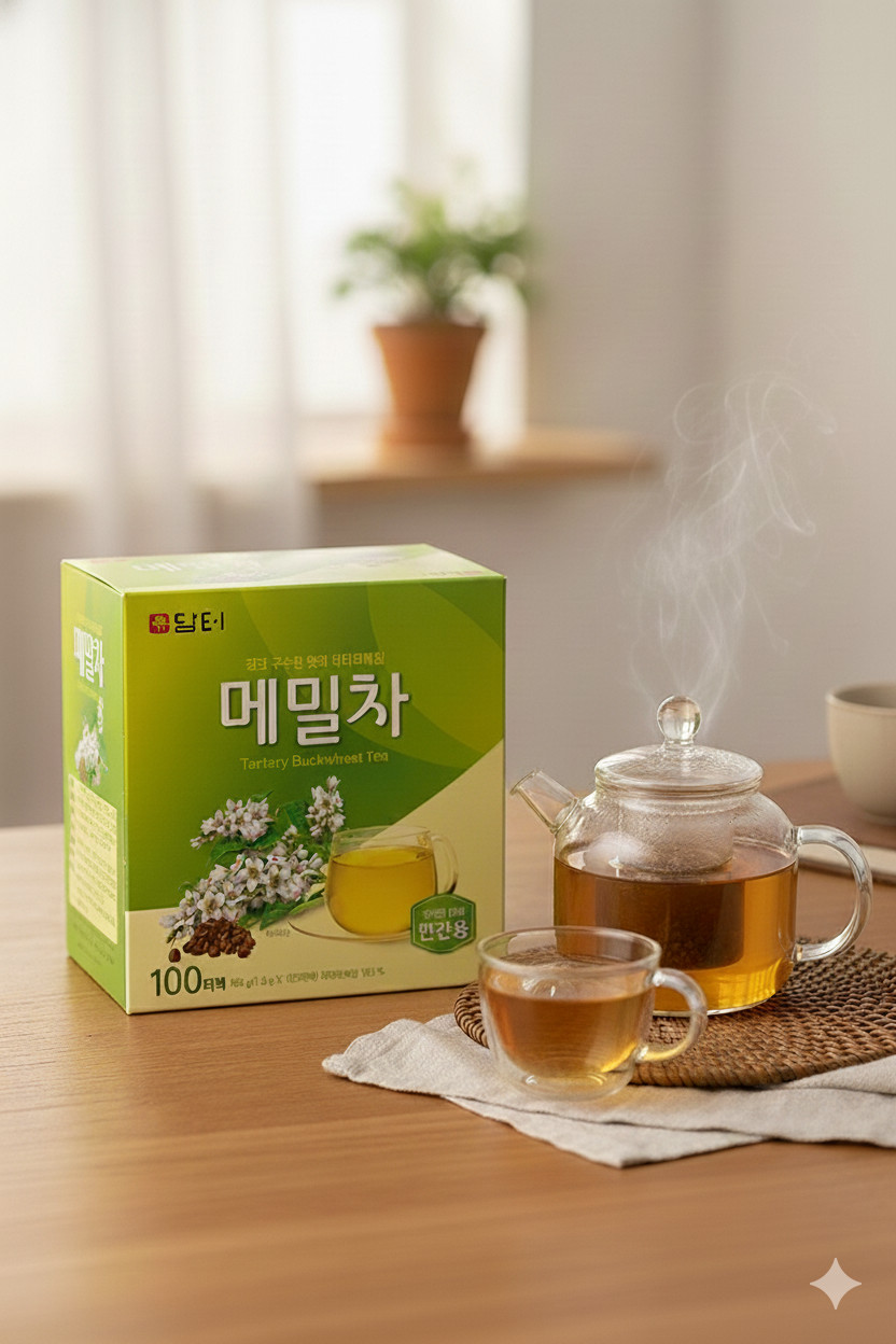 Damtuh Tartary Buckwheat Tea 담터 메밀차 – Roasted Korean Herbal Tea Bags