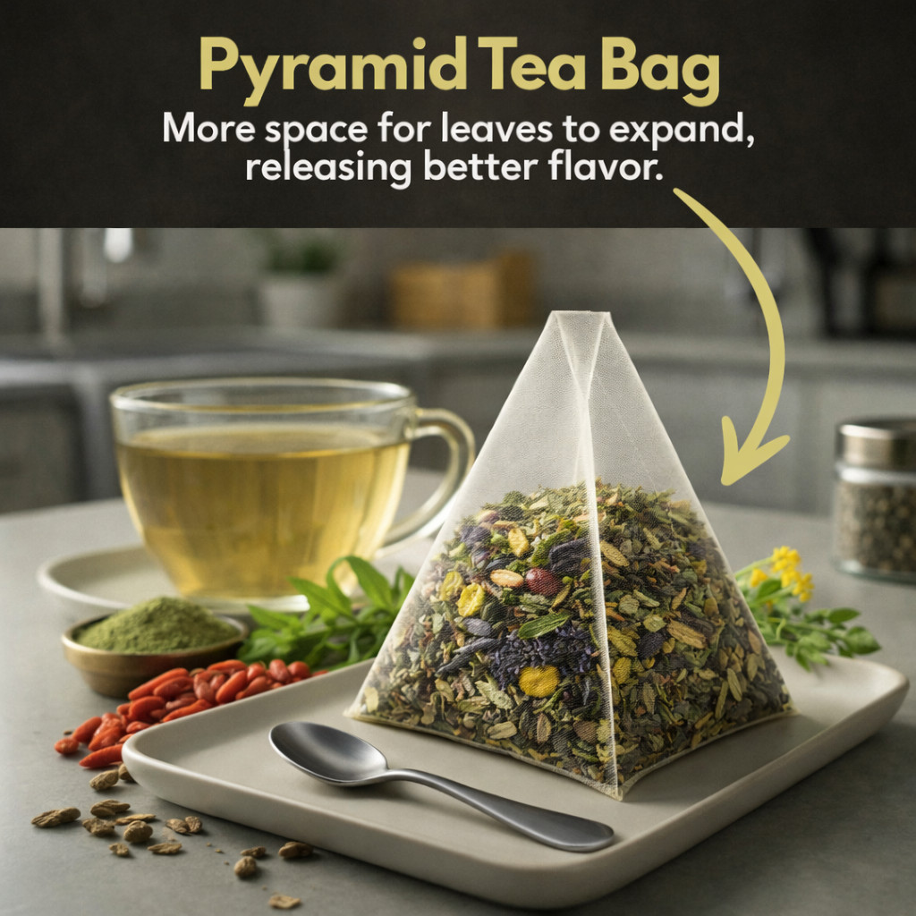 Organic Detox Tea Bags-Herbal Cleanse Tea-100 Count-Plant-Based Pyramid Tea Bags