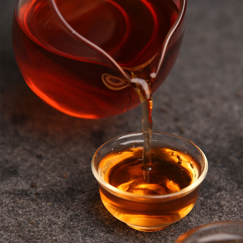 Premium Shudaizi Top Ripe Tea “Jin Zhen Gong Ting” Royal Palace Shu Puer 357g