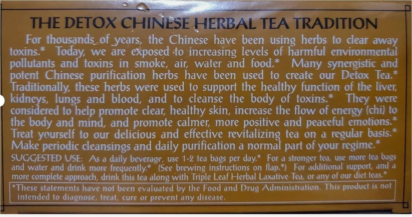 2 Boxes – Triple Leaf Detox Tea Cleansing & Revitalizing 20 Tea Bags each 6/28
