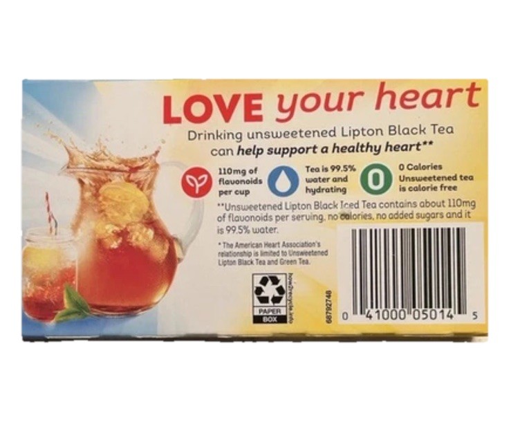 Lipton Iced Tea Bags Picked At The Peak of Freshness 6 oz (24 Count)
