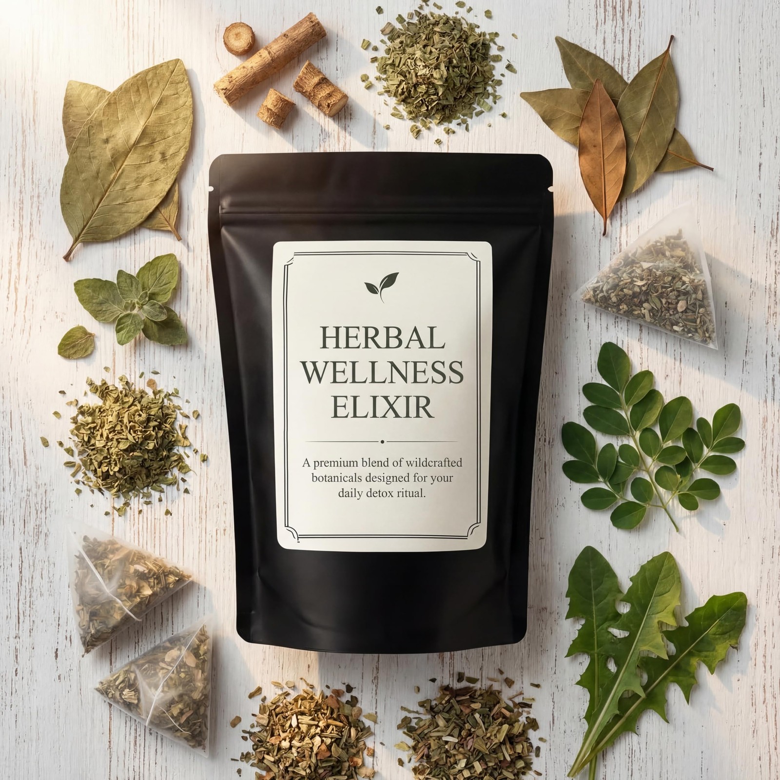 Jamaican Healing Garden Blood Detox Tea Wildcrafted Herbs with Guaco Oregano 1