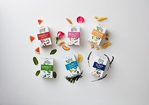 Ahmad Tea Herbal Tea, Camomile, Honey, & Lavender ‘Sleep’ Natural Benefits Teaba