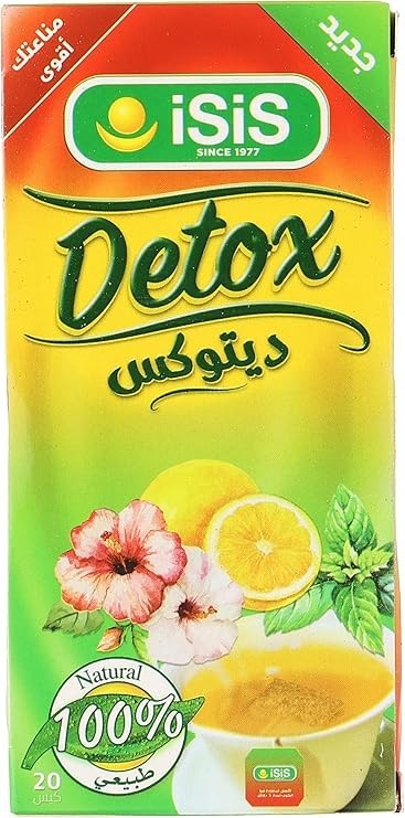 Isis 100% Organic Detox Herbal Tea Soft Drink Tea Healthy Natural 5 X 20 Bag