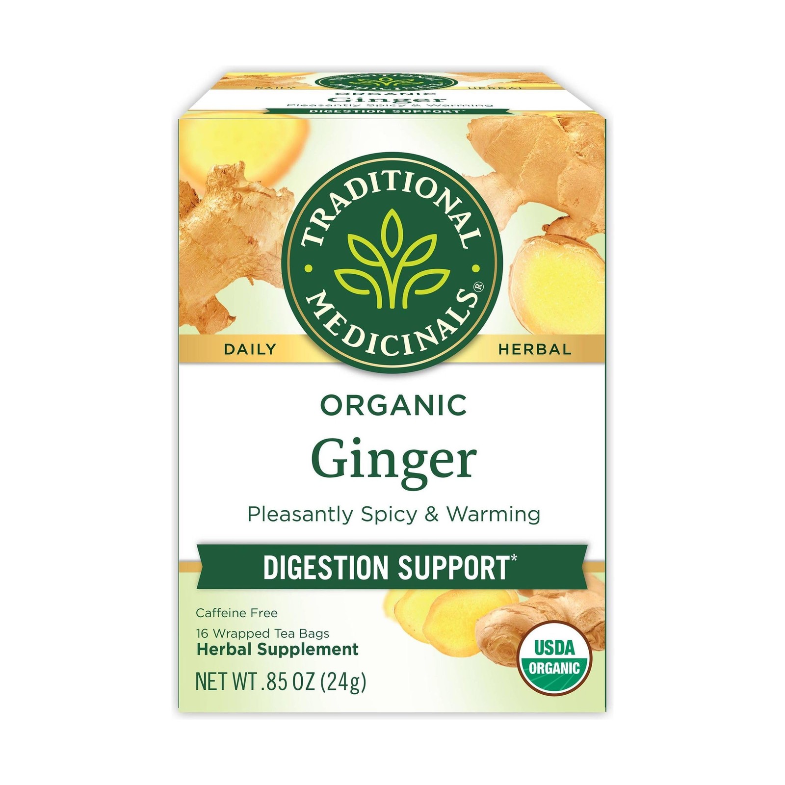 Traditional Medicinals Tea, Organic Ginger, Healthy 16 Count (Pack of 1), …
