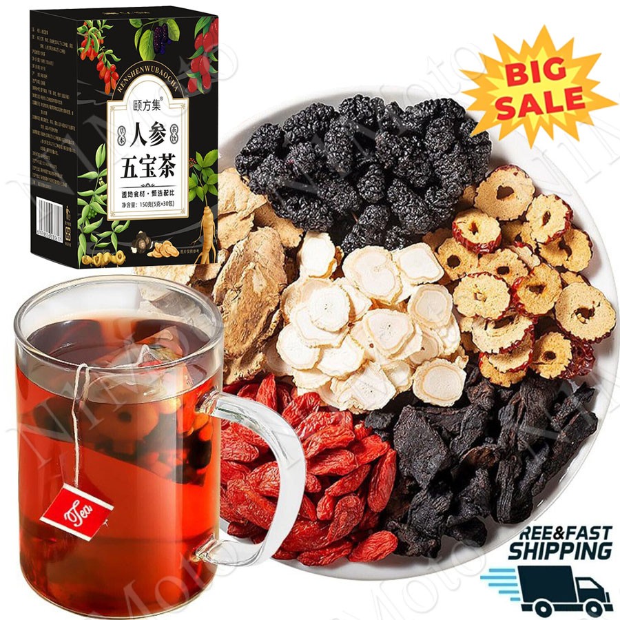 30pcs Ginseng six treasure tea , Kidney tea ,liver tea , red date kidney health