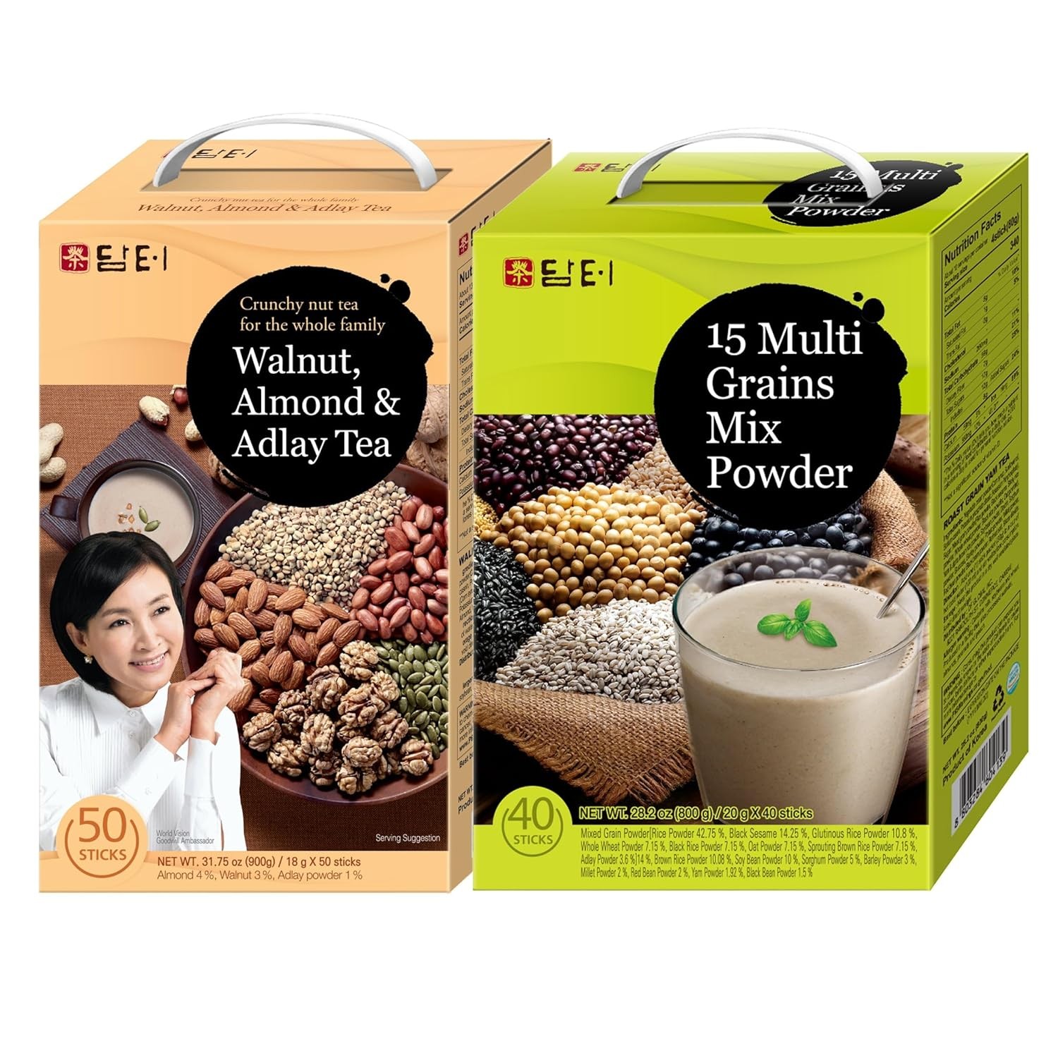 Walnut Almond Adlay Tea Drink Mix – Korean Yulmu Cha Job’s Tears Roasted Grain &