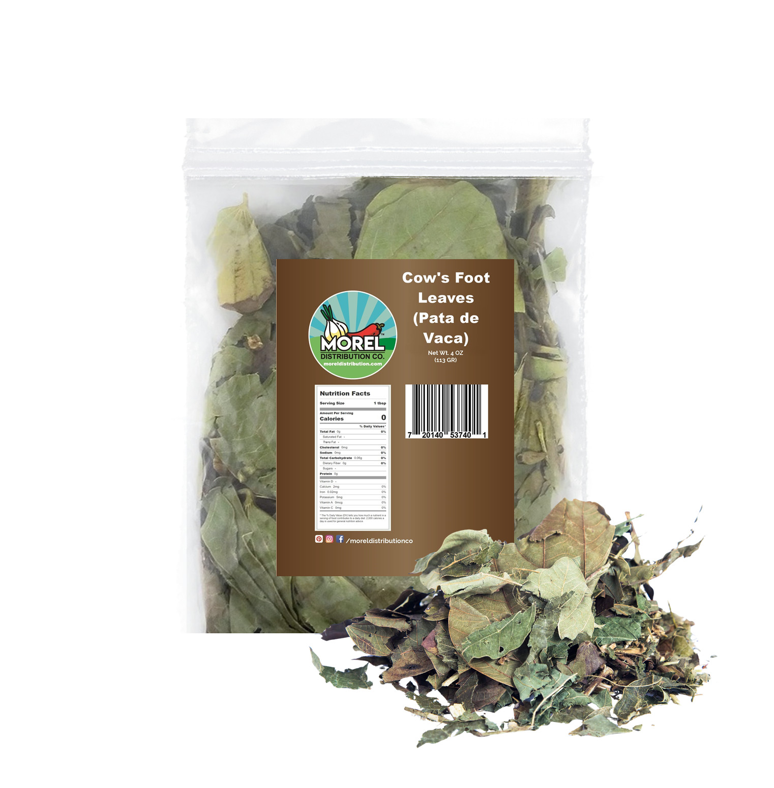 Te Herbal Pata De Vaca. Herbal Tea (Cow’s Foot Leaves). 1 oz and 4 oz.