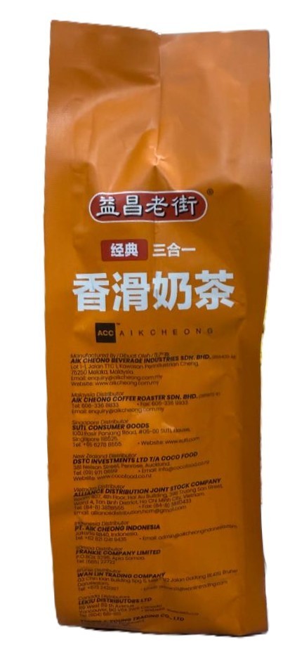 Aik Cheong Milk Tea Teh Tarik 3 in 1 Beverages Klasik 12’s x 38g – 1 Pack