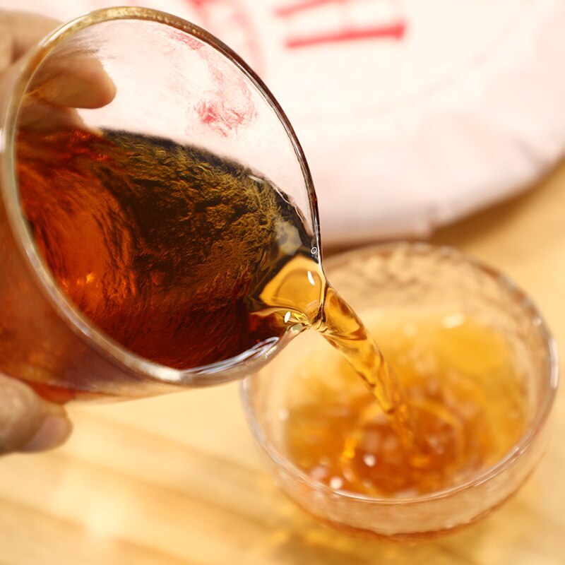 2020 Haiwan Hot Sun Shu Ripe Puer Old Comrade Chinese Ripe Puer Tea 357g