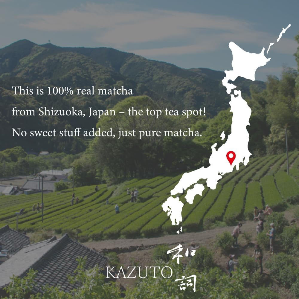 Kazuto Classic Ceremonial Grade Matcha Green Tea Powder (1.06Oz, Classic)