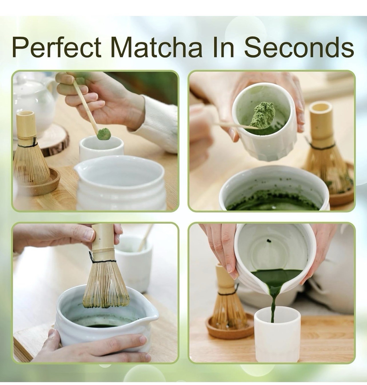 Matcha Whisk Set,Matcha Whisk,Matcha Set,Bamboo Whisk,Matcha Kit,Chasen Matcha S