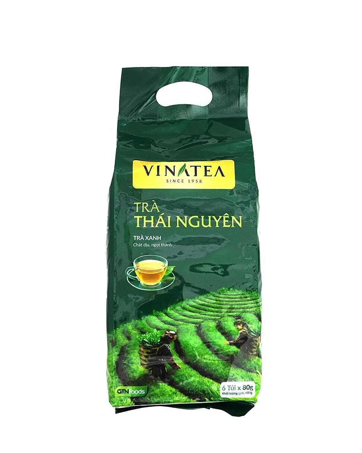 Vinatea Green Tea With Delightful Aruma Thai Nguyen Vietnam Large Bag 420 Grams