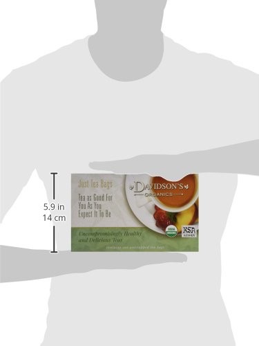 Davidson’s Organic Orange Spice Tea 100 Count Black Tea Citrus Flavor