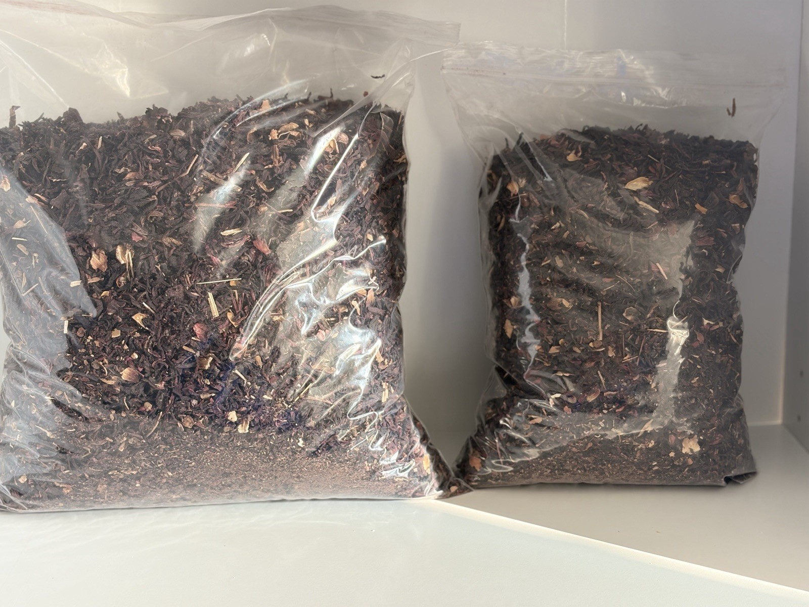 100% Natural Loose Dry Hibiscus Leaf ( Dried Sorrel Flower) (Zobo Leaves) 4LB