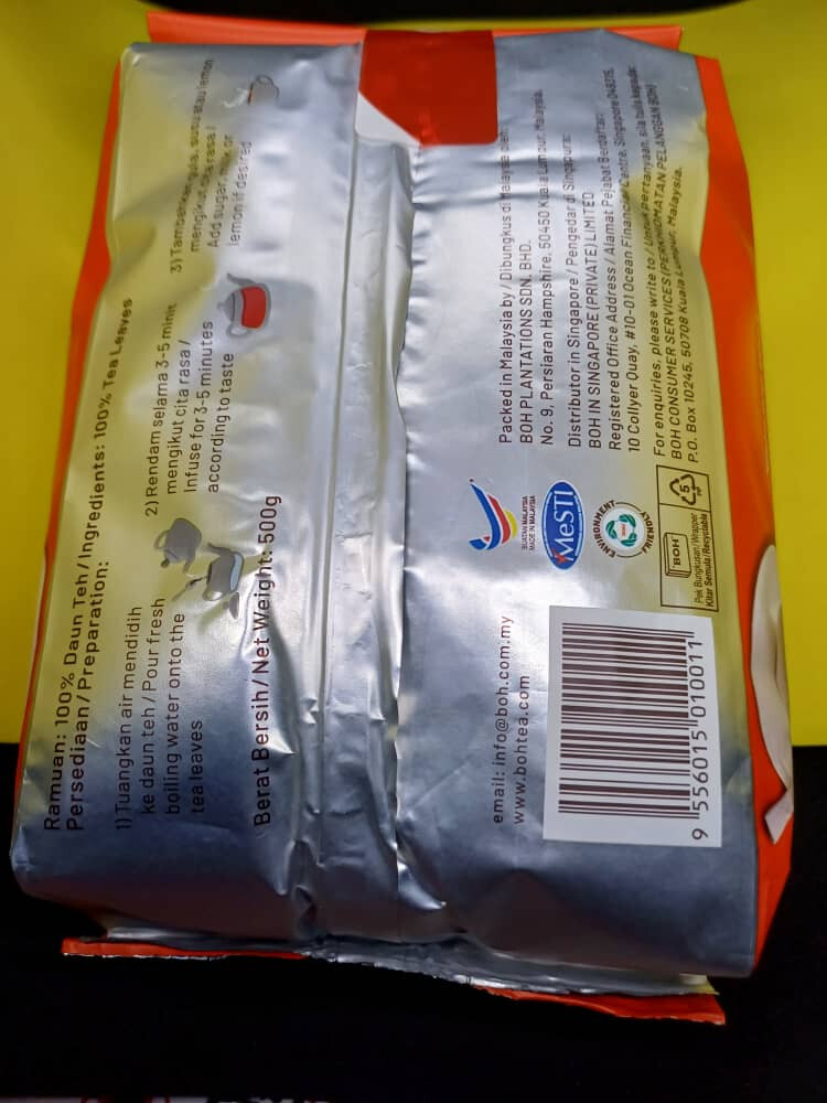 BOH CAMERON HIGHLANDS TEA LEAVE – 250 GM & 500 GM – FREE SHIPPING