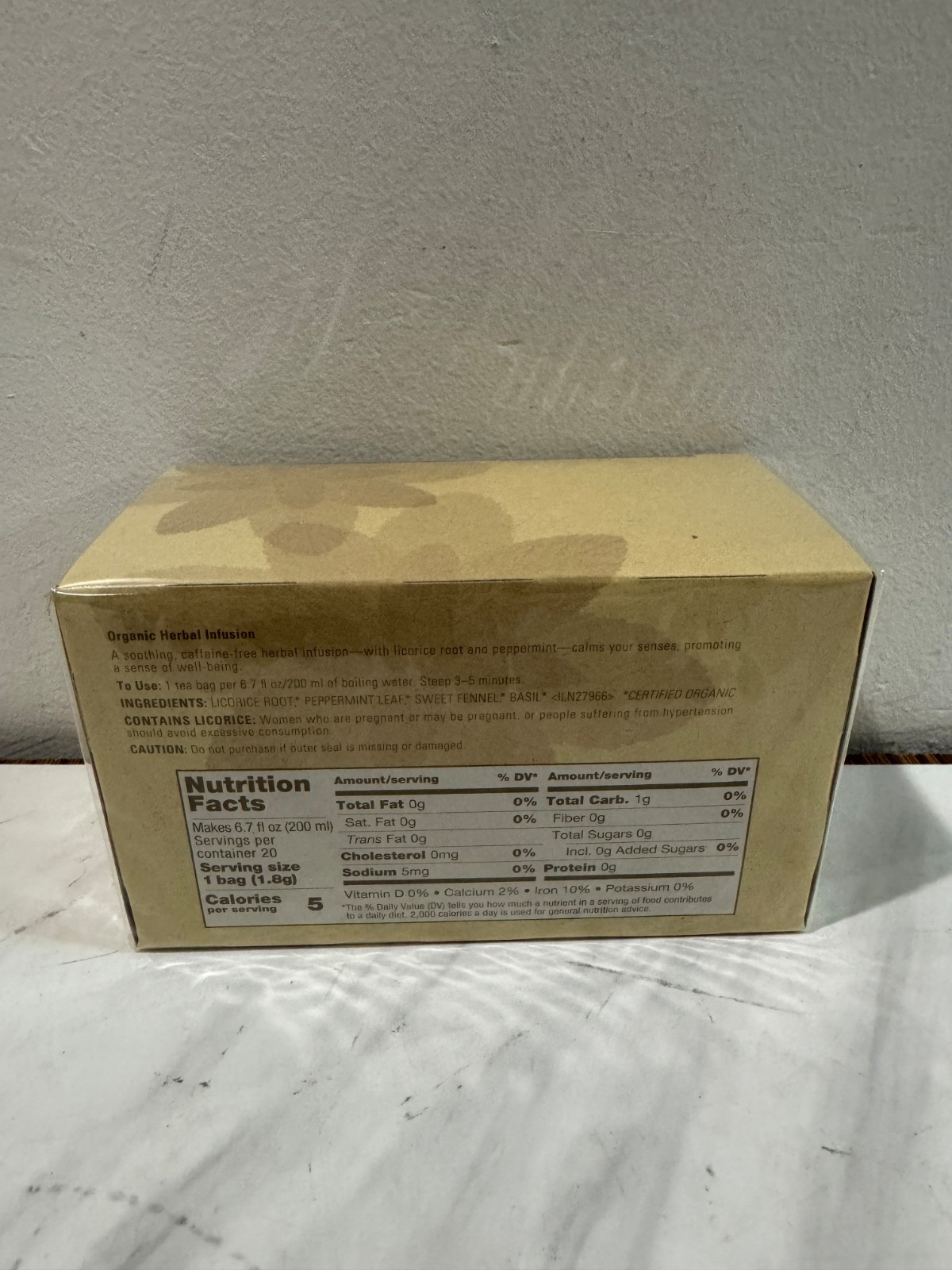 Aveda Comforting Tea Bags 20 Count NEW SEALED BOX Best By 12/2028