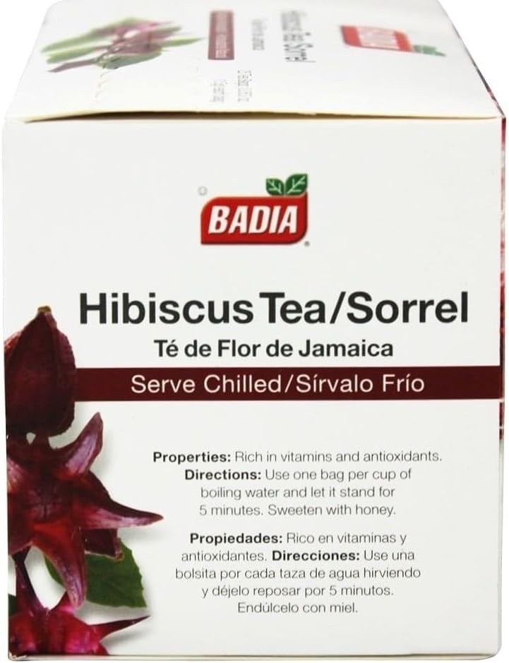Hibiscus Tea, Flor de Jamaica, 25 Bags – Refreshing Herbal Infusion with Sweet