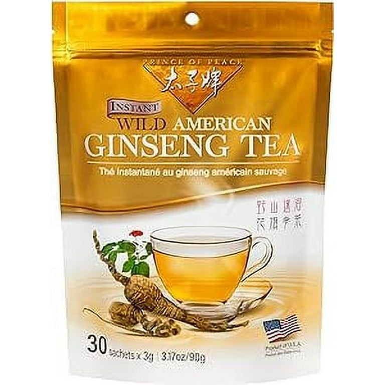 Prince of Peace Instant Wild American Ginseng Tea 30 Sachets x 3g – (Pack of 1)