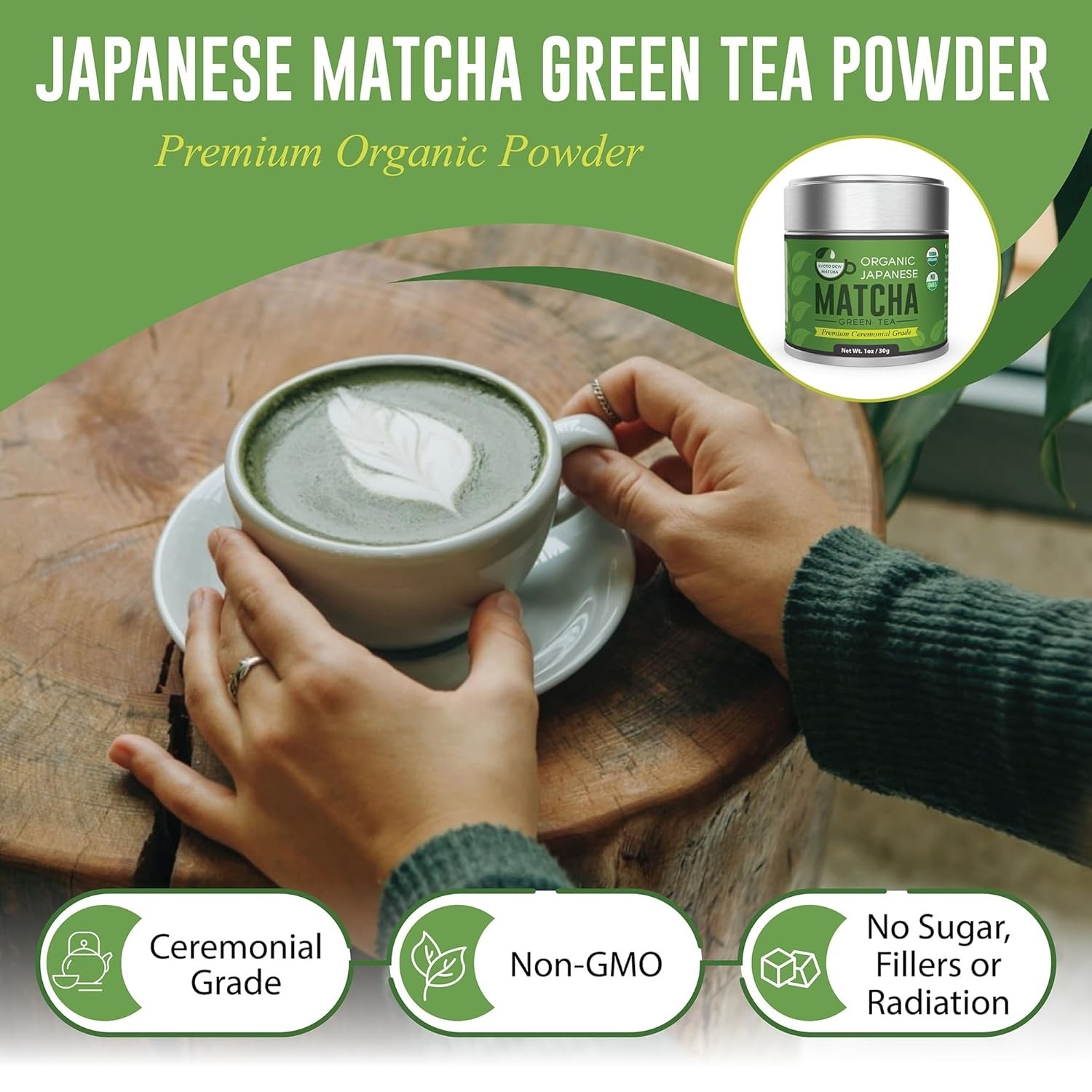 Ceremonial Blend – Authentic Japanese First Harvest – USDA & JAS Organic Cere…
