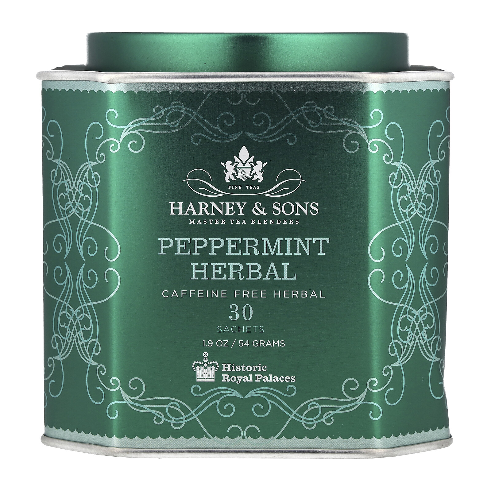 Peppermint Herbal, Caffeine Free, 30 Sachets, 1.9 oz (54 g)