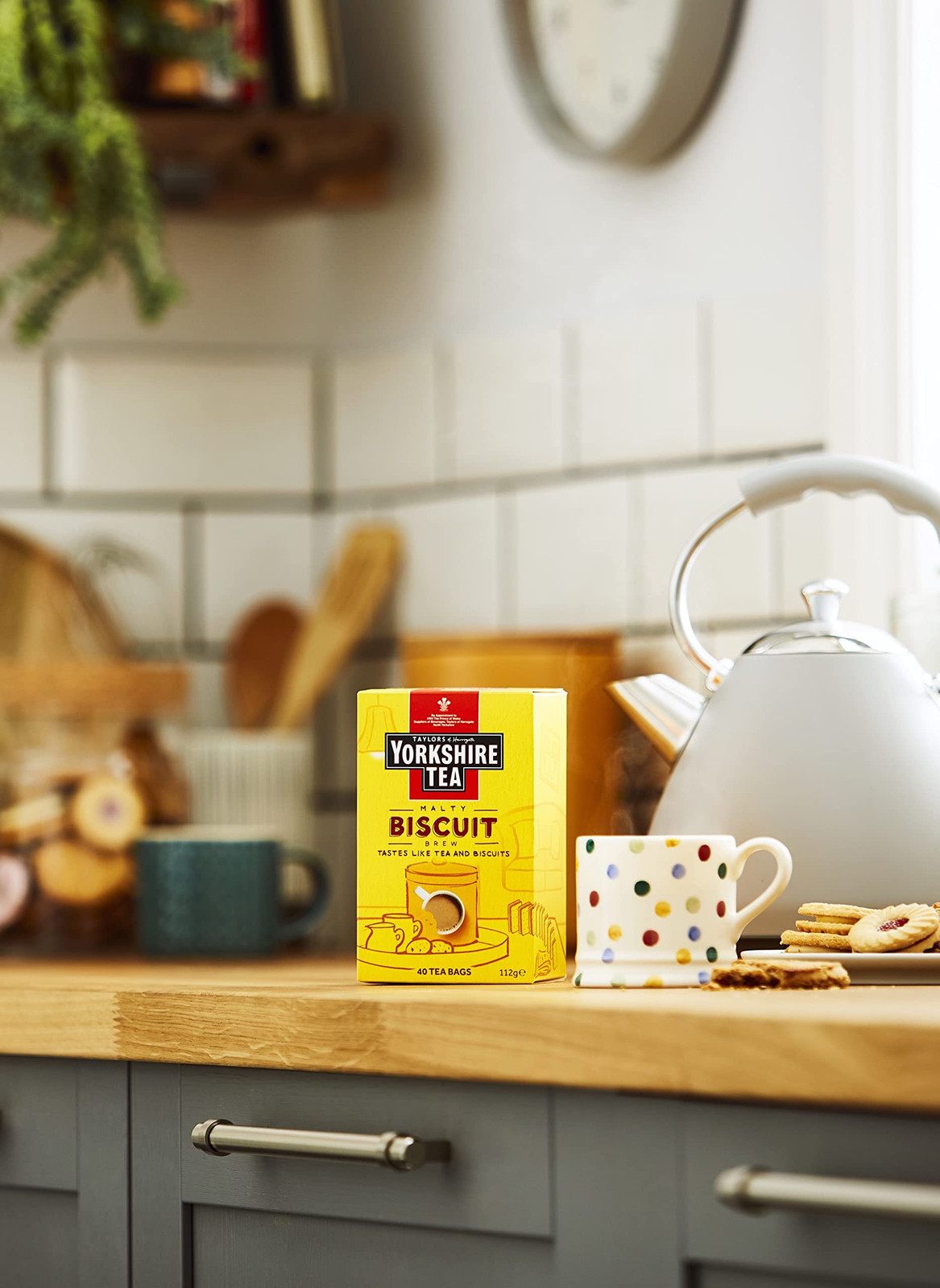 Yorkshire Tea Biscuit Brew Tea Bags 160 Count Pack of 4 Tea Bags