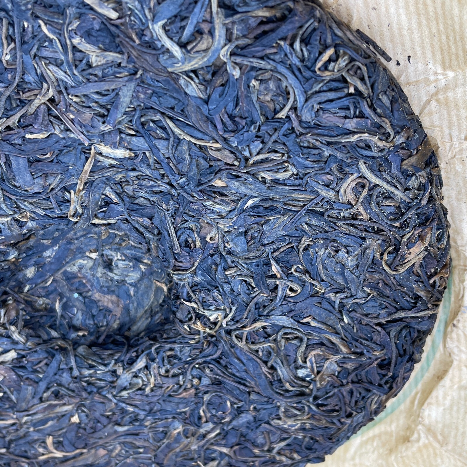 1990s Jiangcheng Tea Factory Aged Raw Pu-erh Tea Cake, 380g