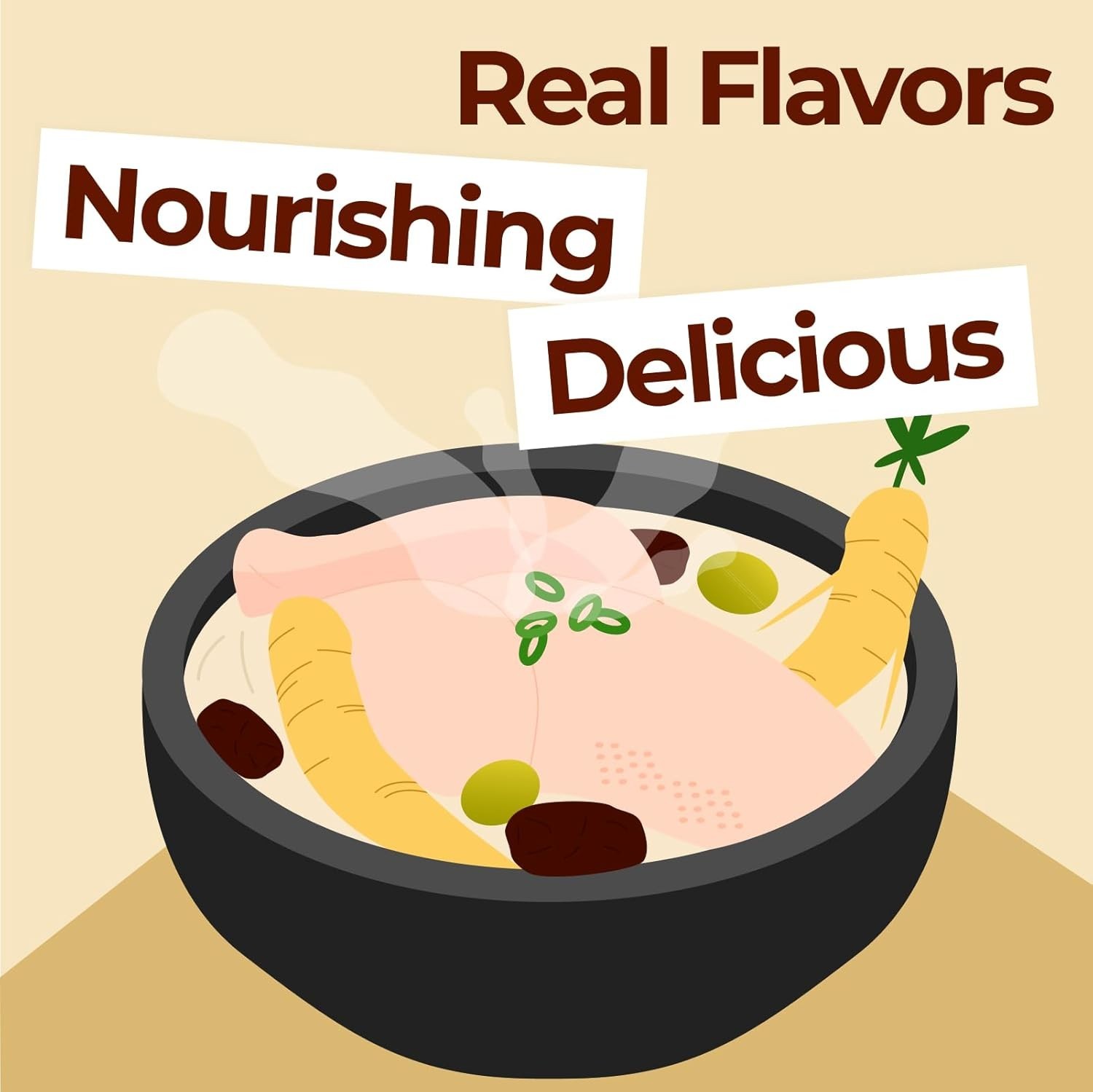 Samgyetang Korean Ginseng Chicken Soup Ingredients, Korean Soup Kit, Healthy …