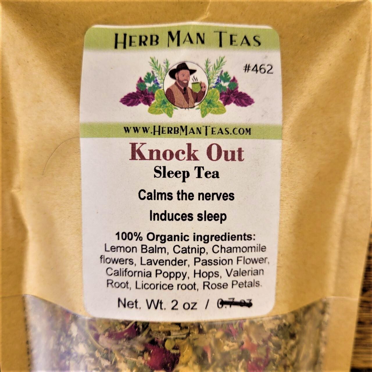 KNOCK OUT TEA – Best Sleep Tea for insomnia & over thinking. By master herbalist