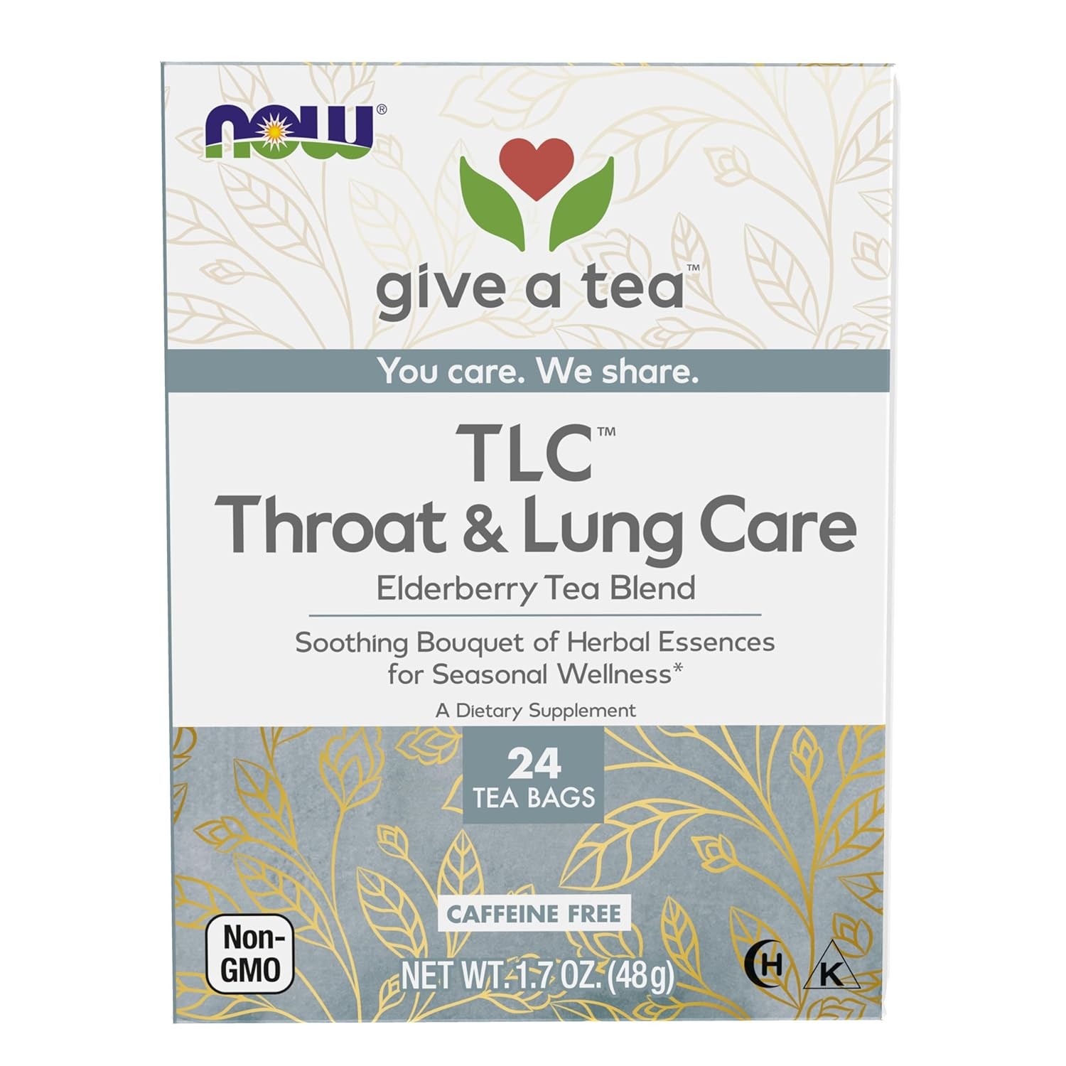 TLC Throat & Lung Care Elderberry Tea Blend EXP: 11/2026