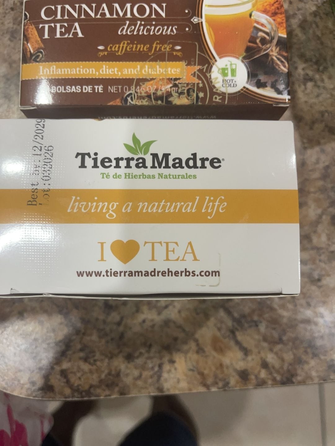 Tierra Madre Te de Canela Cinnamon Herbal Tea 24 Bags