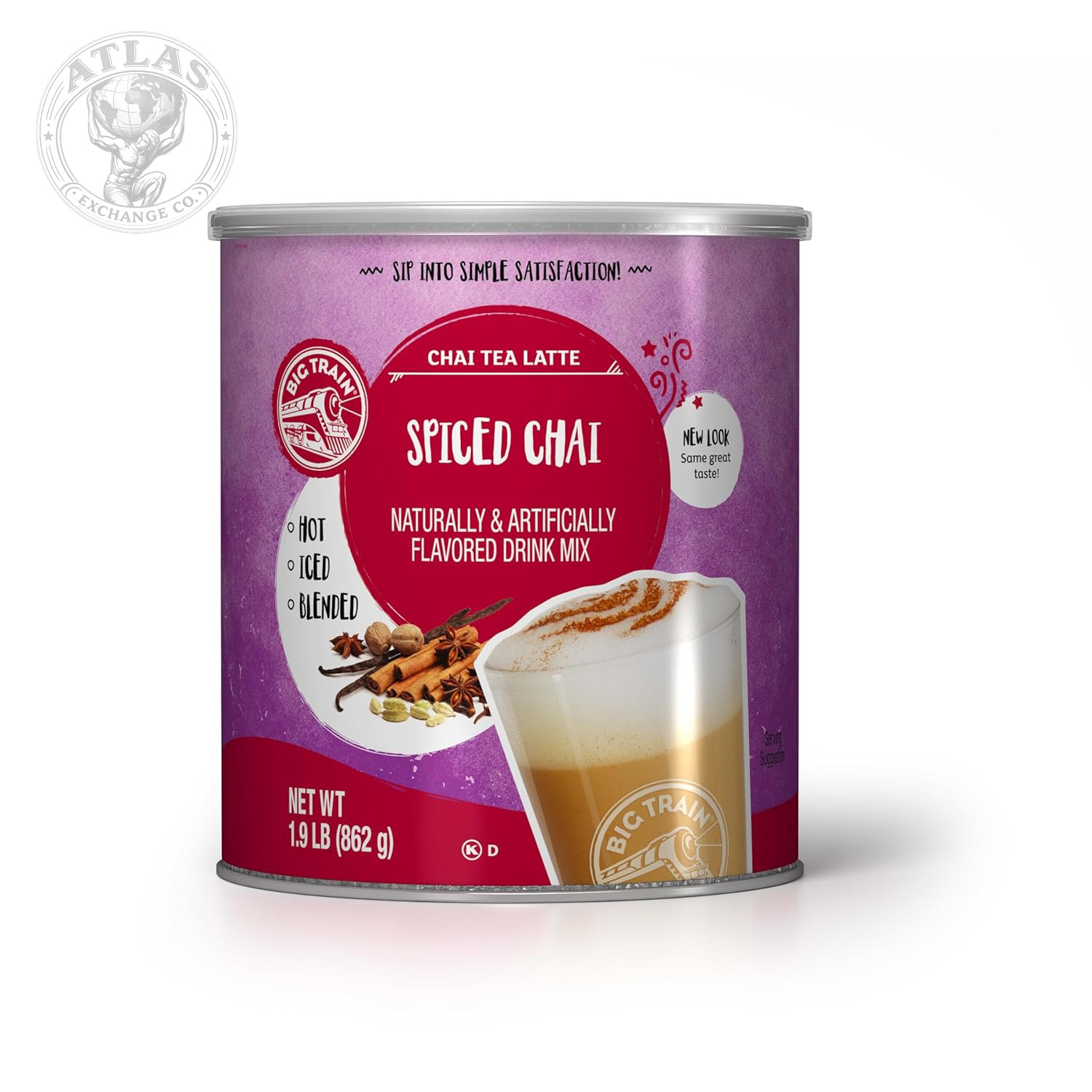 Big Train Spiced Chai Tea Latte Beverage Mix, 1.9 Pound (Pack of 1)