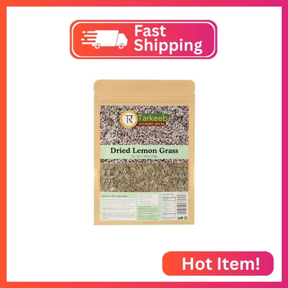 Tarkeeb Lemongrass – Dried Lemon Grass cut and sifted | Used for Cooking and Tea