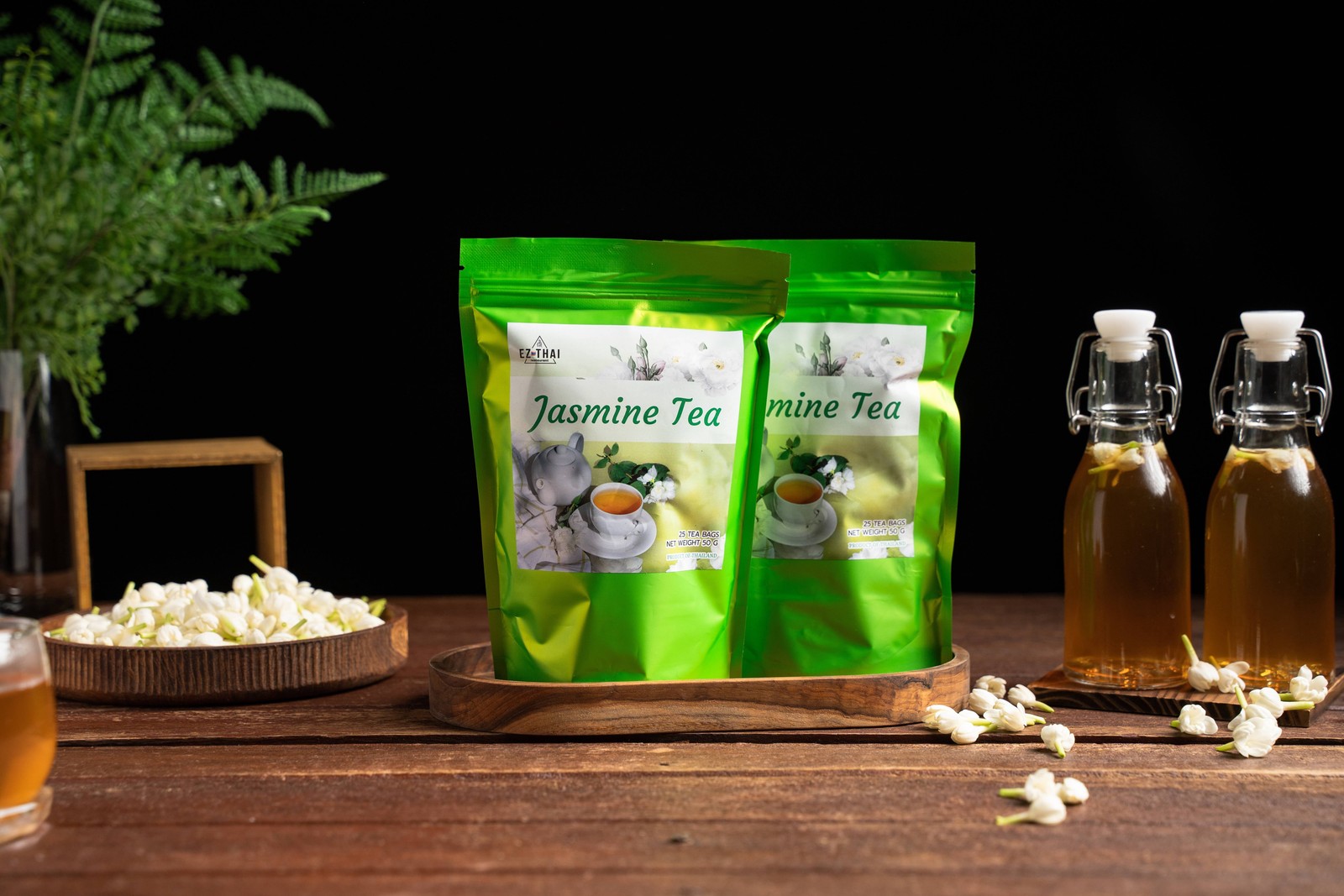 EZ THAI Jasmine Tea Leaves Assam, 25 Bags, 50gram