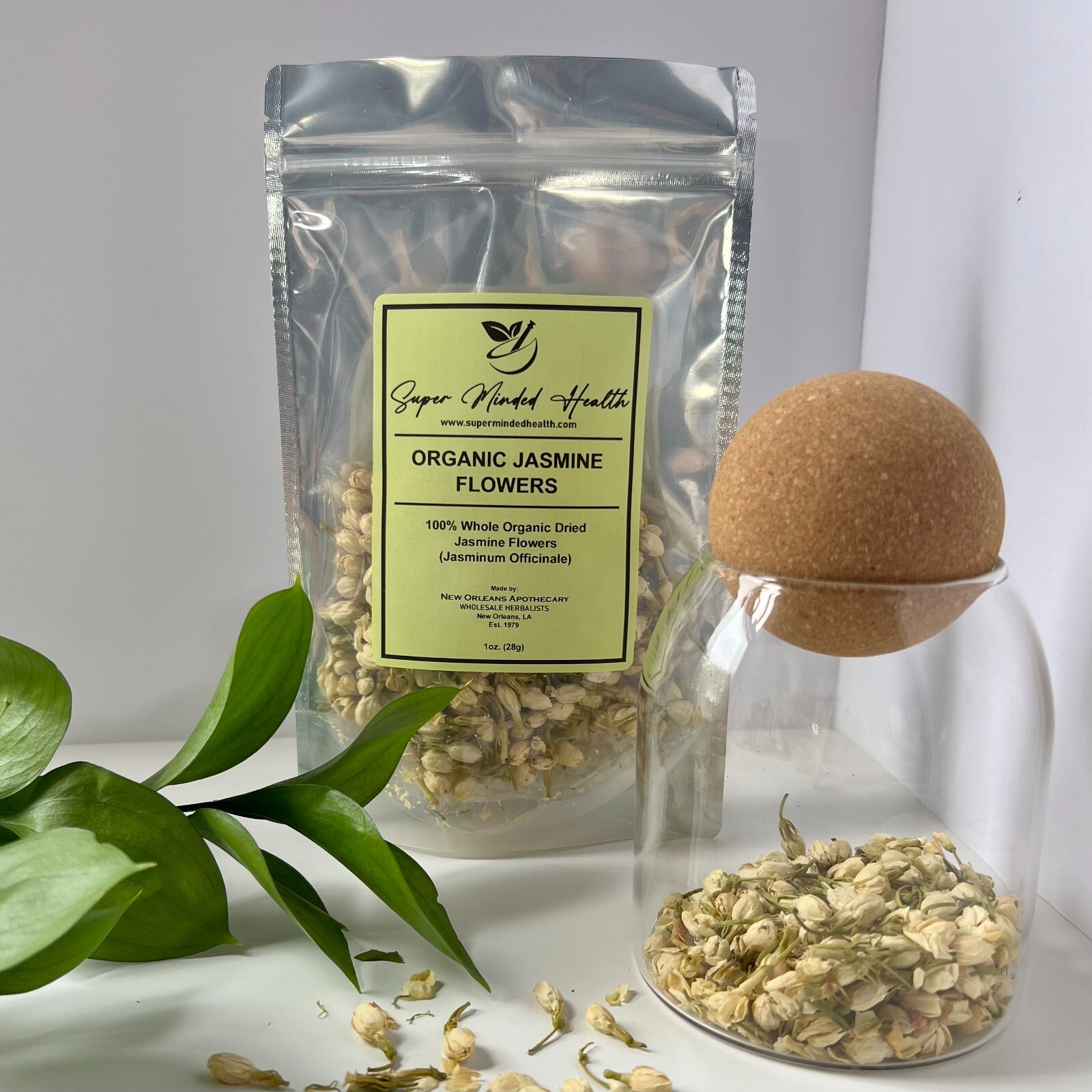 Jasmine Flower 100% Organic Whole (Jasminum Officinale)