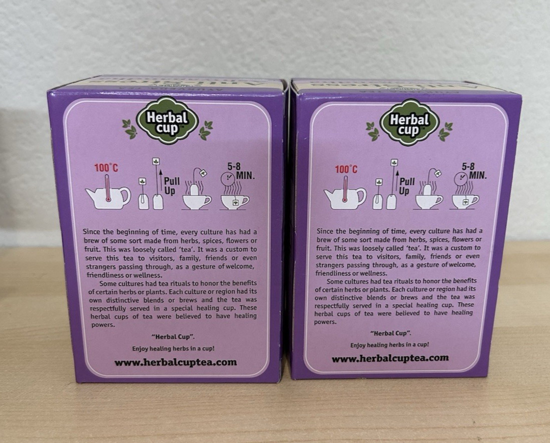 2 Of Anti Stress Ashwangan Tea 16 / Per Bags By Herbal Cup