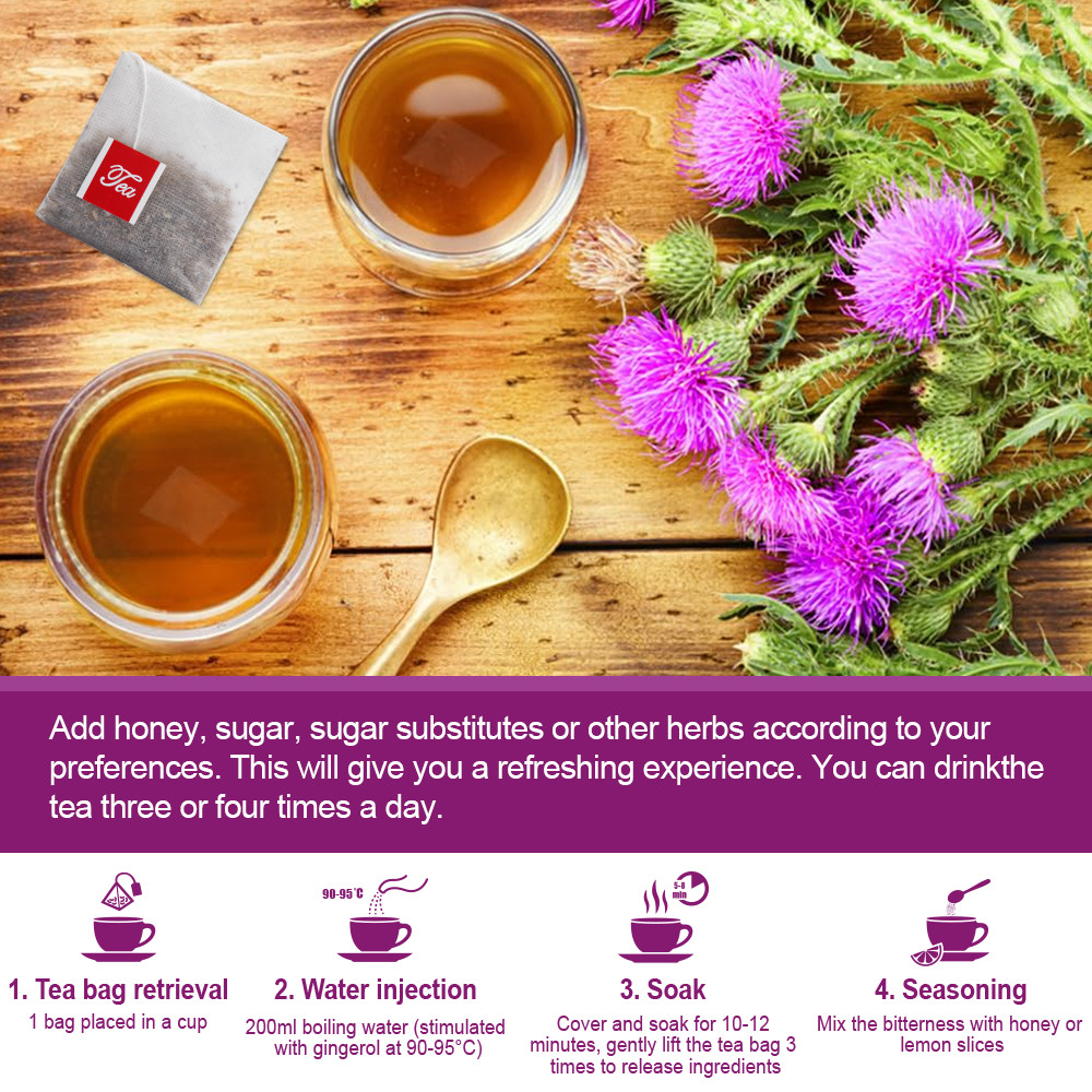 Organic Milk Thistle Seed Tea Bags – 24 Count Liver Cleanse & Detox Support