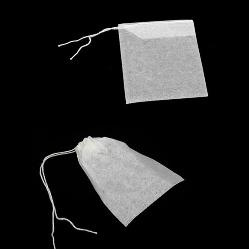 500Pcs Non-Woven Teabag String Heat Seal Filter Empty Herb Loose Tea Bag 5.5*7cm