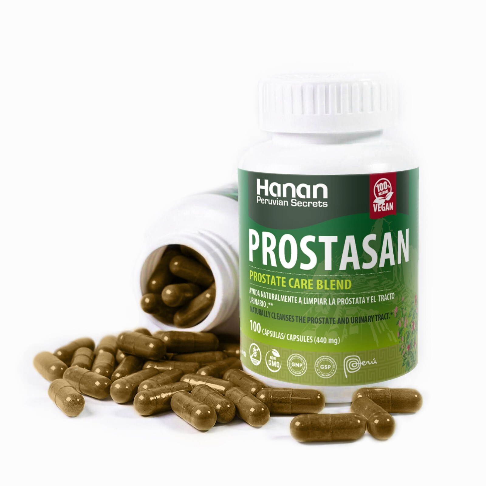 Hanan Prostasan Prostate Care Blend | 100 Capsules | Naturally Aids in Cleansing