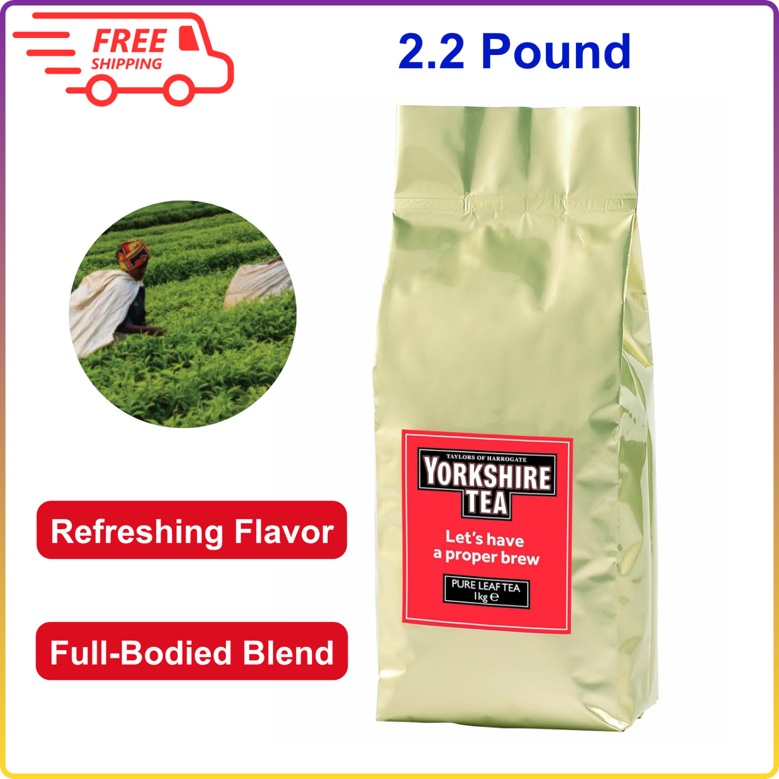 Taylors of Harrogate Yorkshire Red Loose Leaf, Kilo Bag, 35.27 Ounce (Pack of 1)