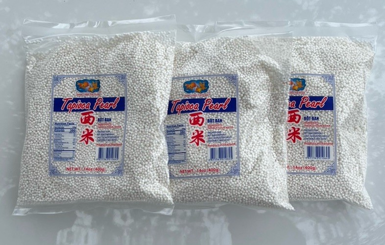 TAPIOCA Pearls White (3 Packs of 14oz) Total of 42 oz (Free/Fast Delivery)