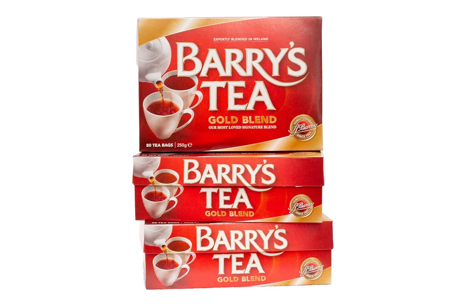 Barry’s Tea Gold Blend 80ct 3-Pack (240 Teabags), Direct 80 Count (Pack of 3)